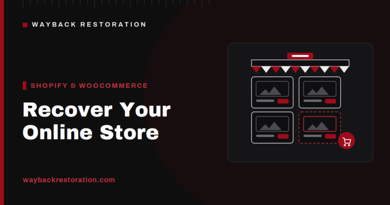 Recovering an online store’s product pages from the Wayback Machine