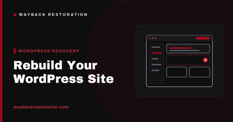 Rebuilding a WordPress website from Wayback Machine archives